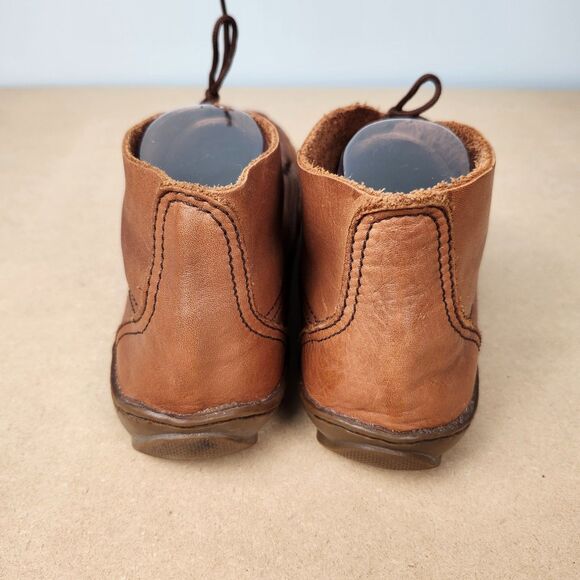 J Murphy Moccasins 9M Brown Leather Lace-Up Low Top Johnston & Murphy Casual - Picture 4 of 9